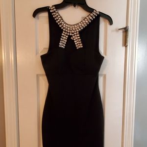 Black Dress with Rhinestone detailing